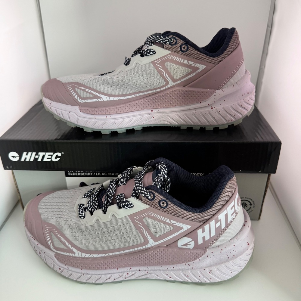 Hi-Tec Trail Running Shoes Women 6 Elderberry Lilac Marble Speckled Gorpcore